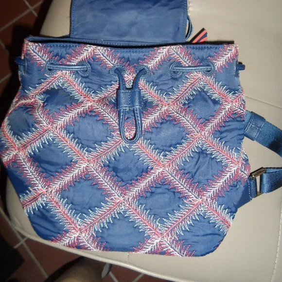 Tory Burch Flame Quilt Nylon Mini Backpack Mini Kira Diamond Quilt Backpack: Women main image 2